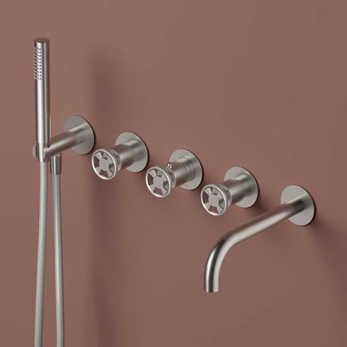 Bathtub mixer tap - CW7172 - hotbath - built-in / thermostatic / brass