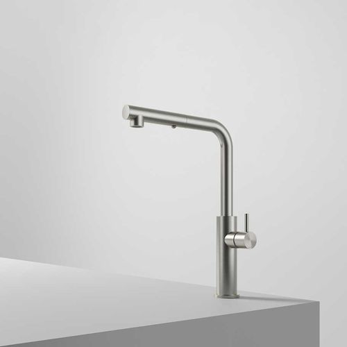 Deck mounted mixer tap - FKM33 - hotbath - stainless steel / kitchen / 1-hole