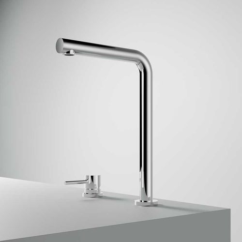 Countertop mixer tap - FKM20 - hotbath - brass / kitchen / 2-hole
