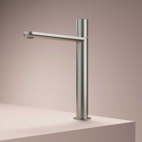 Washbasin mixer tap - GT003H - hotbath - countertop / brushed stainless steel / indoor