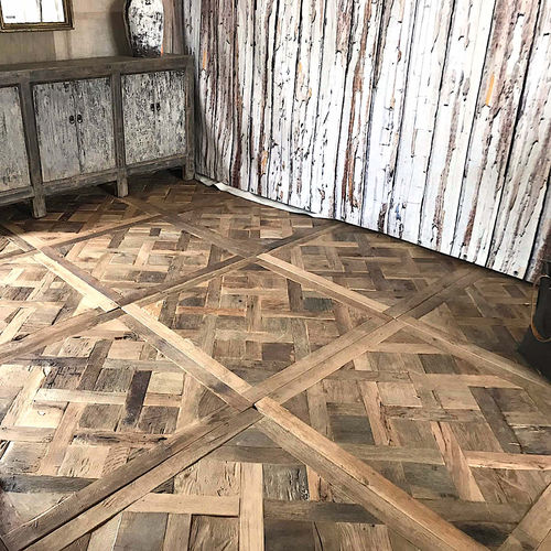 Engineered parquet floor - PRW300 - Bois Antique - antique / glued / in reclaimed material