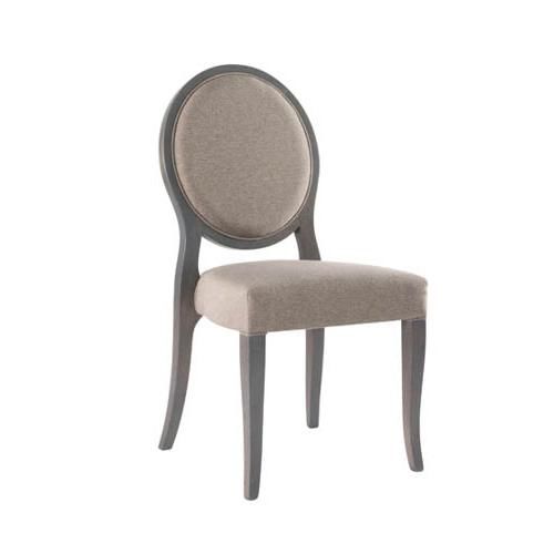 Contemporary chair - A-ROUND SE01 - New Life Contract - indoor / fabric / beech base