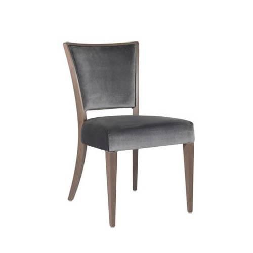 Contemporary chair - ABBY SOFT SE02 - New Life Contract - indoor / wooden / upholstered