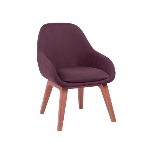 Contemporary chair - ALISHA PO02  - New Life Contract - indoor / fabric / beech base