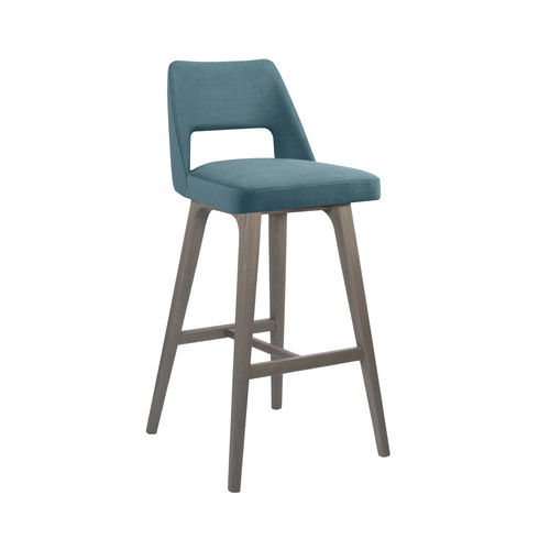 Contemporary bar chair - AMA SG02 - New Life Contract - indoor / fabric / leather