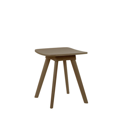 Contemporary stool - TECLA PF02 - New Life Contract - beech / plywood / beech base