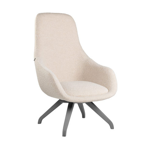 Contemporary armchair - ALISHA BE02 - New Life Contract - fabric / wooden / upholstered