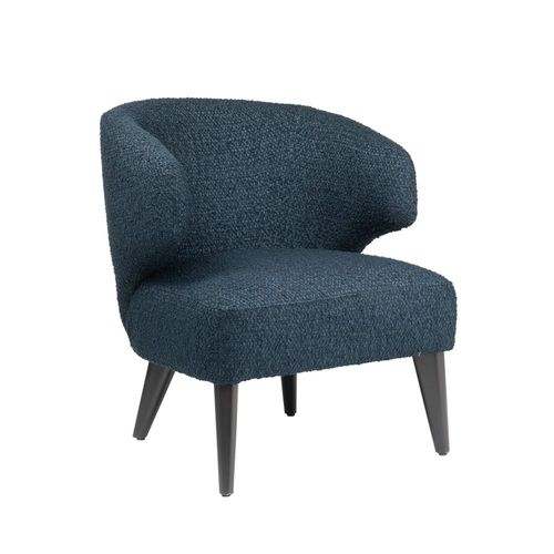 Contemporary armchair - BARBARA SMALL PL02S - New Life Contract - leather / fabric / solid wood