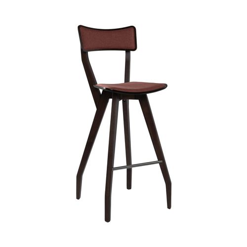 Contemporary bar stool - MARTINA SG03S - New Life Contract - plywood / beech base / metal base