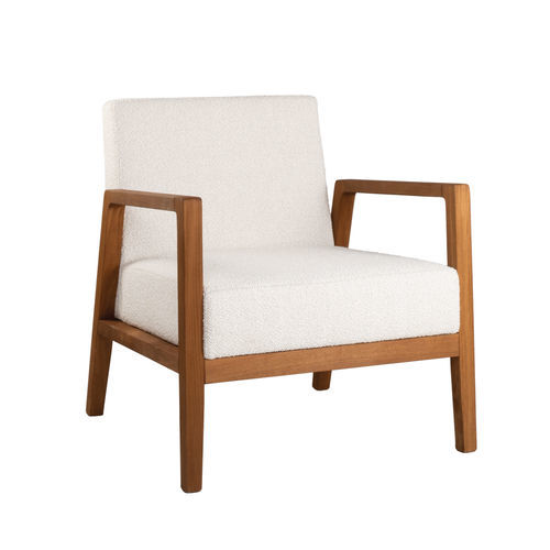 Contemporary armchair - ARISA PL01 - New Life Contract - fabric / solid wood / GreenGuard® certification