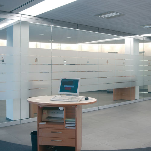 Sliding partition - GSW-A - Gretsch-Unitas - glass / commercial / frameless