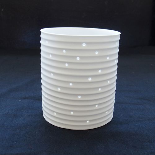 Limoges porcelain tealight holder - PETIT CYLINDRE - Jacques Pergay - home