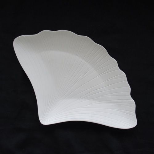 Presentation plate - GINGKO - Jacques Pergay - Limoges porcelain / for gourmet restaurants / patterned