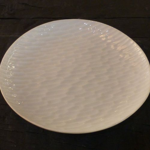 Flat plate - EMPREINTE - Jacques Pergay - round / Limoges porcelain / for gourmet restaurants