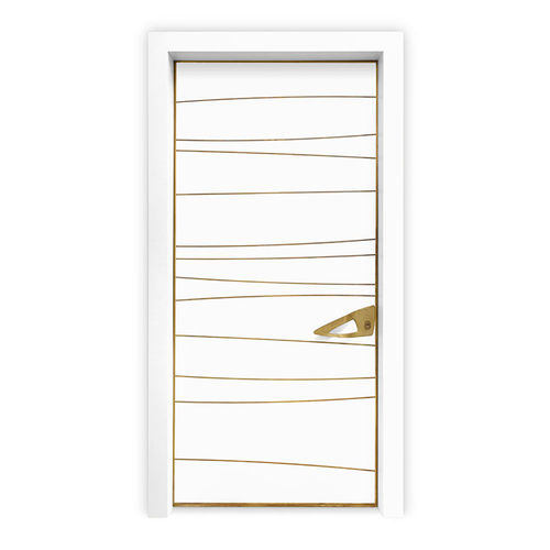 Entry door - LENA - REMO Security Doors - wooden / galvanised steel / brass