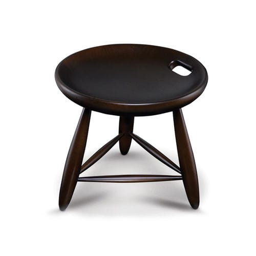 Contemporary stool - MOCHO - LinBrasil - solid wood / beech