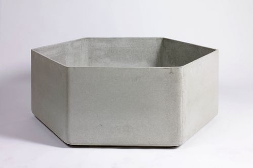 Fiber cement planter - HEXAGO - green-form - hexagonal / contemporary / for public space