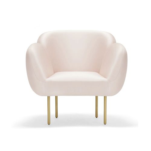 Contemporary armchair - STARDUST - Sé collections - leather / fabric / powder-coated steel