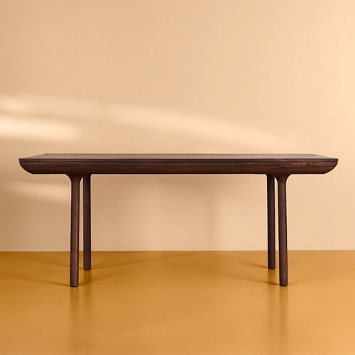 Traditional dining table - RÚNA - Warm  Nordic - walnut / walnut base / rectangular