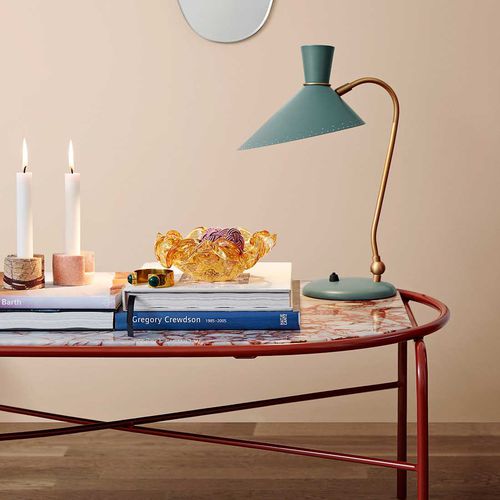 Table lamp - BLOOM - Warm  Nordic - brass / lacquered steel / traditional