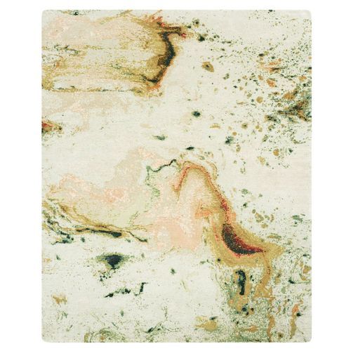 Contemporary rug - DUSK  - Knots rugs - patterned / silk / linen