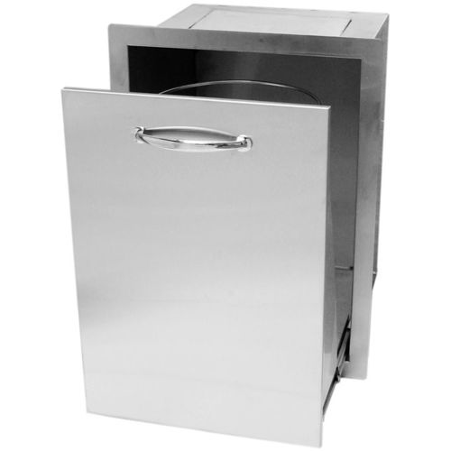 Kitchen trash can ATRHD SUNSTONE builtin / stainless steel / outdoor