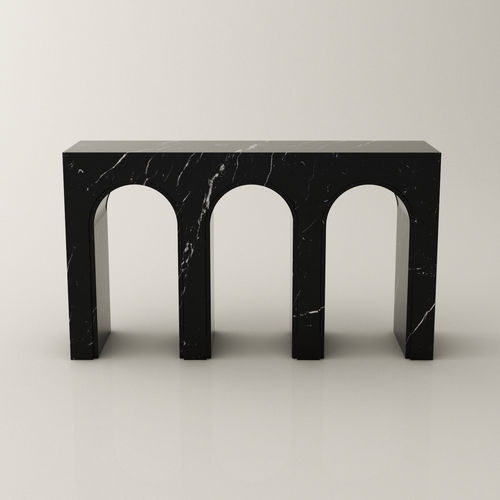 Contemporary sideboard table - ARCS - Roig - art & design - - marble / marble base / rectangular