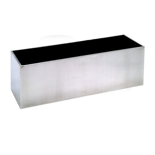 Stainless steel planter - Gover Horticulture LLC - rectangular / contemporary / commercial