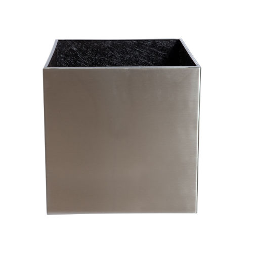 Stainless steel planter - Gover Horticulture LLC - cube / contemporary / commercial