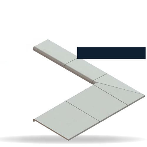 Entrance canopy - BESPOKE - ISOSTA international - metal / with metal covering / flat