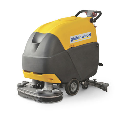 Walk-behind scrubber dryer - S2 80 D 70 - Ghibli & Wirbel - battery-powered