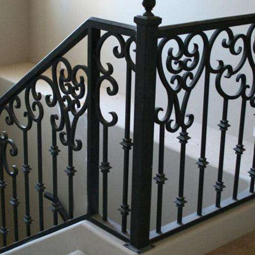 Aluminum railing - SJZ SHANZHENG CO., LTD - with bars / indoor / outdoor