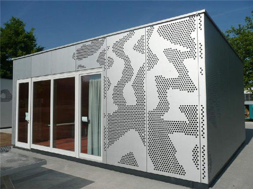 Panel cladding - SJZ SHANZHENG CO., LTD - stainless steel / perforated