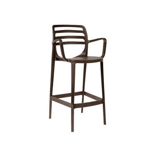 Contemporary bar chair - Laura  - YÜCEL OUTDOOR FURNİTURE  - outdoor / indoor / polypropylene