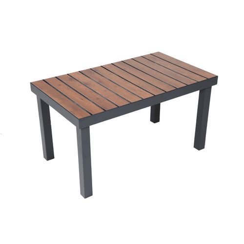 Contemporary coffee table - Alcor  - YÜCEL OUTDOOR FURNİTURE  - HPL / aluminum base / rectangular