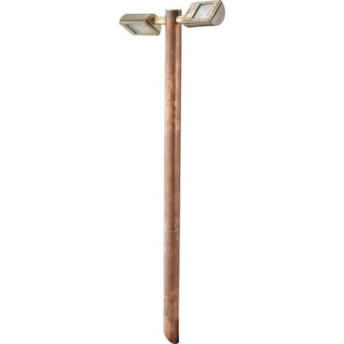 Garden bollard light - TWIN BORDER LITE - HUNZA Lighting - urban / contemporary / frosted glass