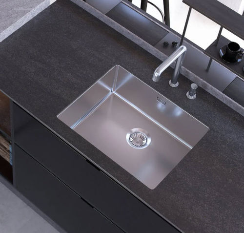 Single-bowl kitchen sink - PURA - Fratelli TASCA - without drainboard / stainless steel / undermount