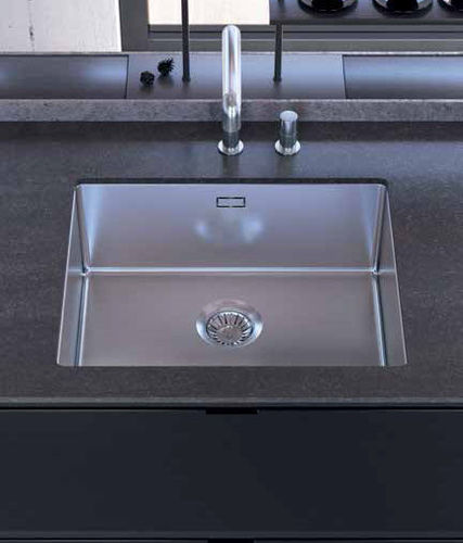Single-bowl kitchen sink - PURA - Fratelli TASCA - without drainboard / stainless steel / undermount