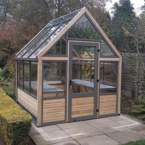 Gardening greenhouse - PLANTHOUSES - CULTIVAR - even-span / aluminum frame / wood frame