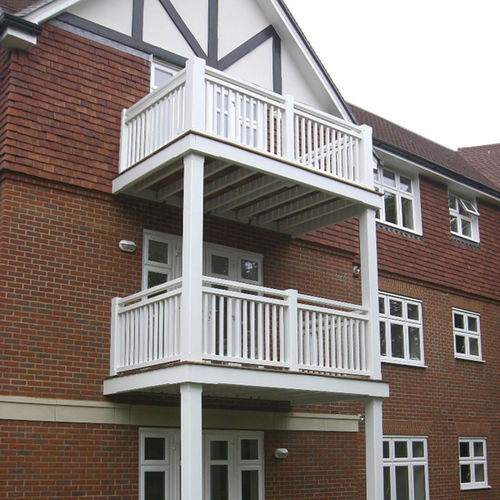 Balcony with bars - Woodscape. - wooden