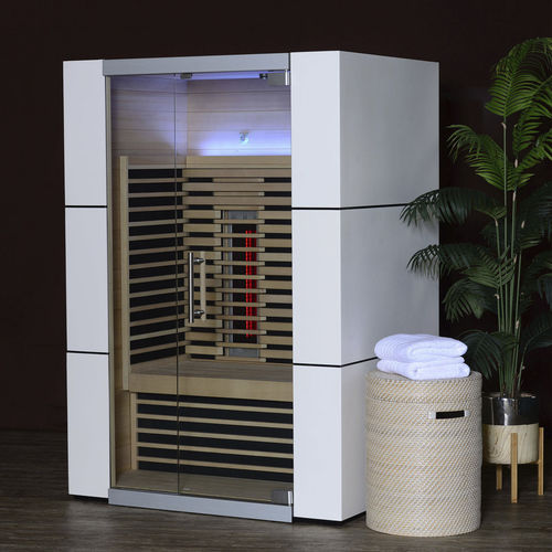 Far infrared sauna - SPECTRUM  - Almost Heaven Saunas - home / wooden / tempered glass