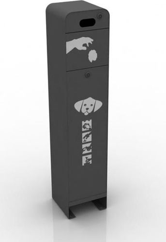 Dog waste bin - 407-025 - SIGUERTA, S.L. - for dog waste / free-standing / painted steel