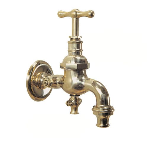 Drinking fountain single tap - FRANCOFORTE - MORELLI S.A.S. - wall-mounted / brass / outdoor