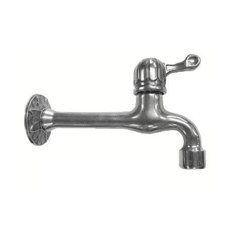 Drinking fountain single tap - BIZANTINO K - MORELLI S.A.S. - wall-mounted / chrome-plated brass / outdoor