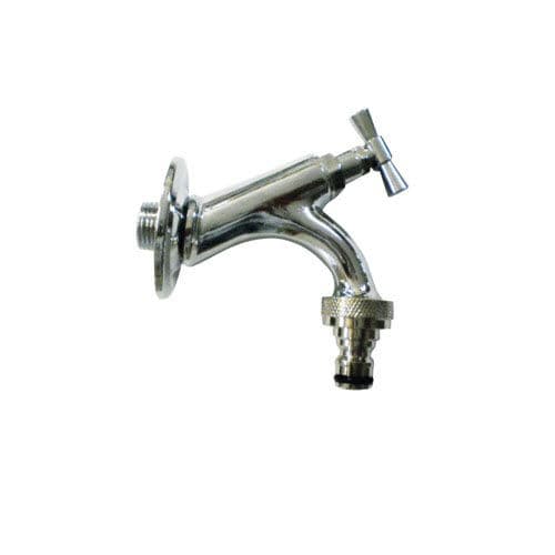 Drinking fountain single tap - COUNTRY - MORELLI S.A.S. - wall-mounted / chrome-plated brass / garden
