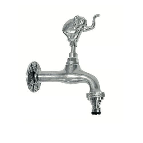 Drinking fountain single tap - ELEFANTE K - MORELLI S.A.S. - wall-mounted / chrome-plated brass / outdoor