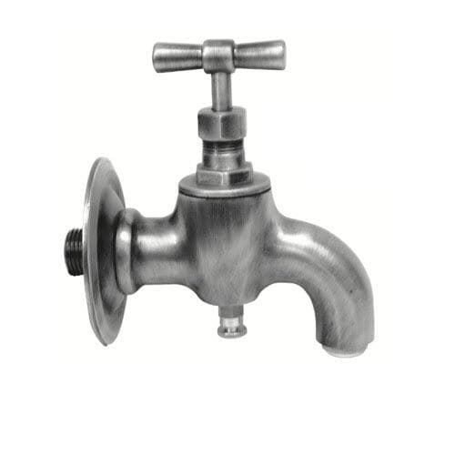 Drinking fountain single tap - GRECIA K - MORELLI S.A.S. - wall-mounted / chrome-plated brass / outdoor