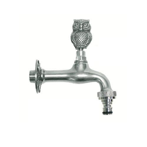 Drinking fountain single tap - GUFO K - MORELLI S.A.S. - wall-mounted / chrome-plated brass / outdoor