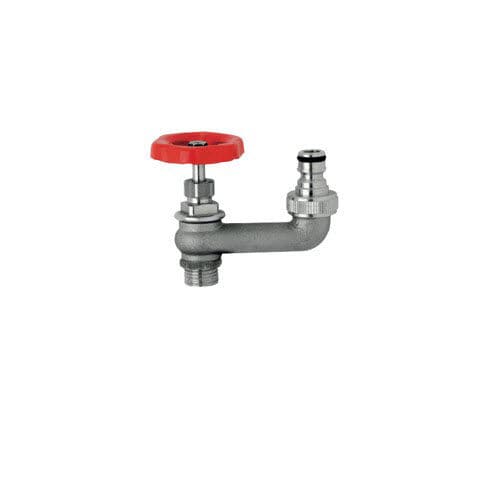 Drinking fountain single tap - IDRANTE K - MORELLI S.A.S. - countertop / chrome-plated brass / garden