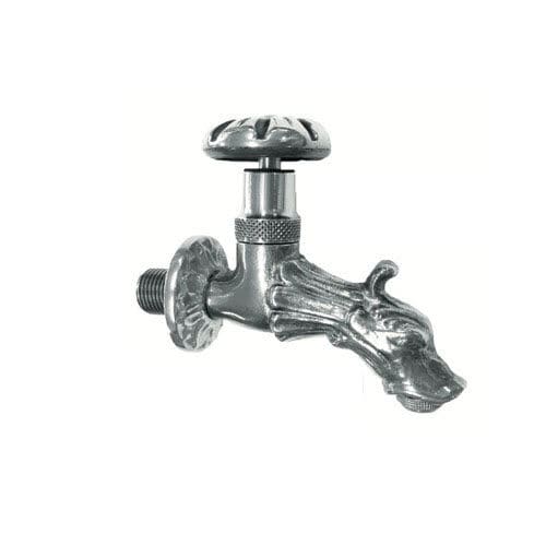 Drinking fountain single tap - NEOCLASSICO K - MORELLI S.A.S. - wall-mounted / chrome-plated brass / outdoor
